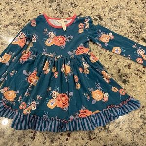 Matilda Jane size 4 Dear One dress and blue and pink floral